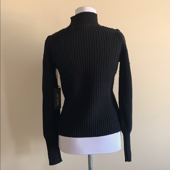 Rachel Zoe Black Ribbed Sweater - Picture 3 of 4
